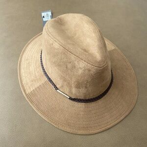 Suede hat/fedora
